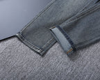 Vintage Key Artwork Print Slim Denim V260833