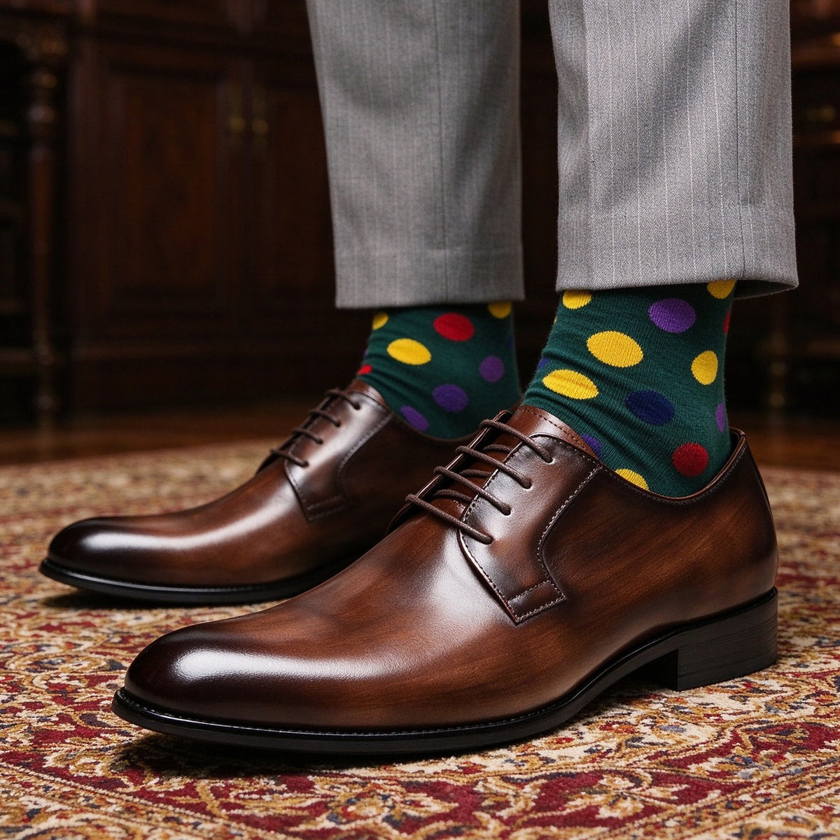 Men's Plain Derby Dress Shoes P050528