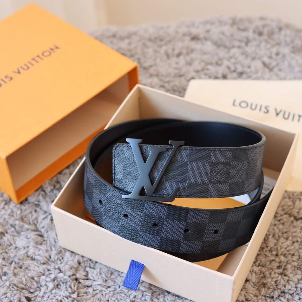 Checkered & Vintage Print Metal Buckle Belt E020802