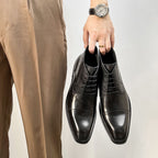 Men's Cap Toe Lace-up Chukka Dress Boots P050513
