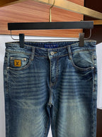 Back Pocket City Graphic Printed Vintage Denim Jeans R260534