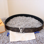 Checkered & Vintage Print Metal Buckle Belt E020802
