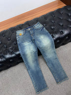 Back Pocket City Graphic Printed Vintage Denim Jeans R260534