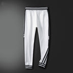 Striped Trim Zip Up Track Suit 2 Piece Jacket & Pants Set U310523