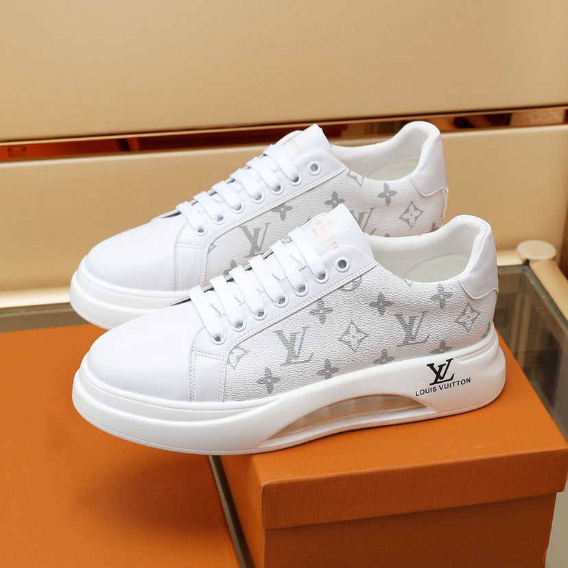 Monogram Panel Cutout Platform Sneakers S283403