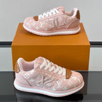 Allover Printed Lace-Up Low Top Platform Sneakers S283420