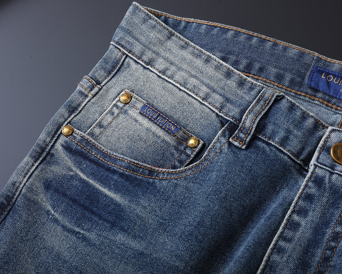 Vintage Fade Large Monogram Graphic Jeans V260840