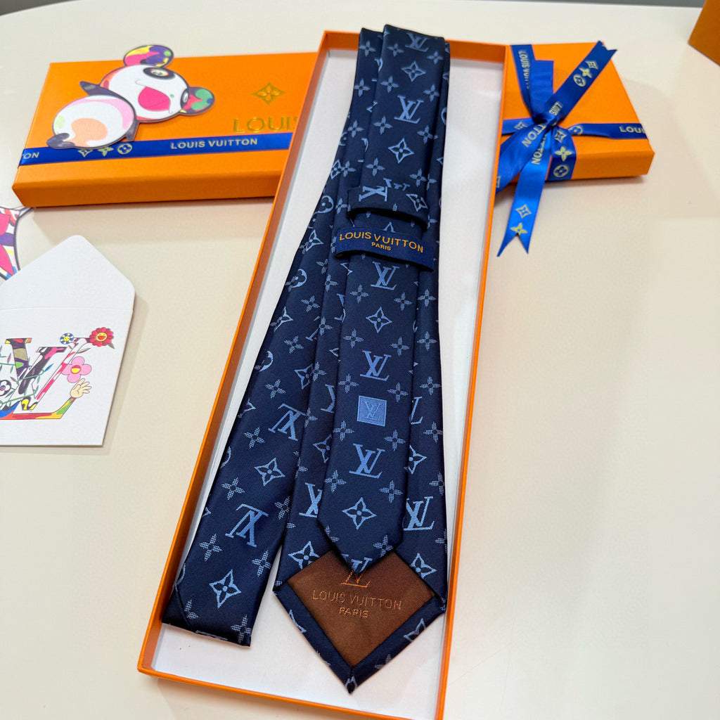 Men's Four-Point Floral Jacquard Necktie E2081010