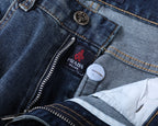 Vintage Emblem Embroidery Red Label Slim Denim V260839