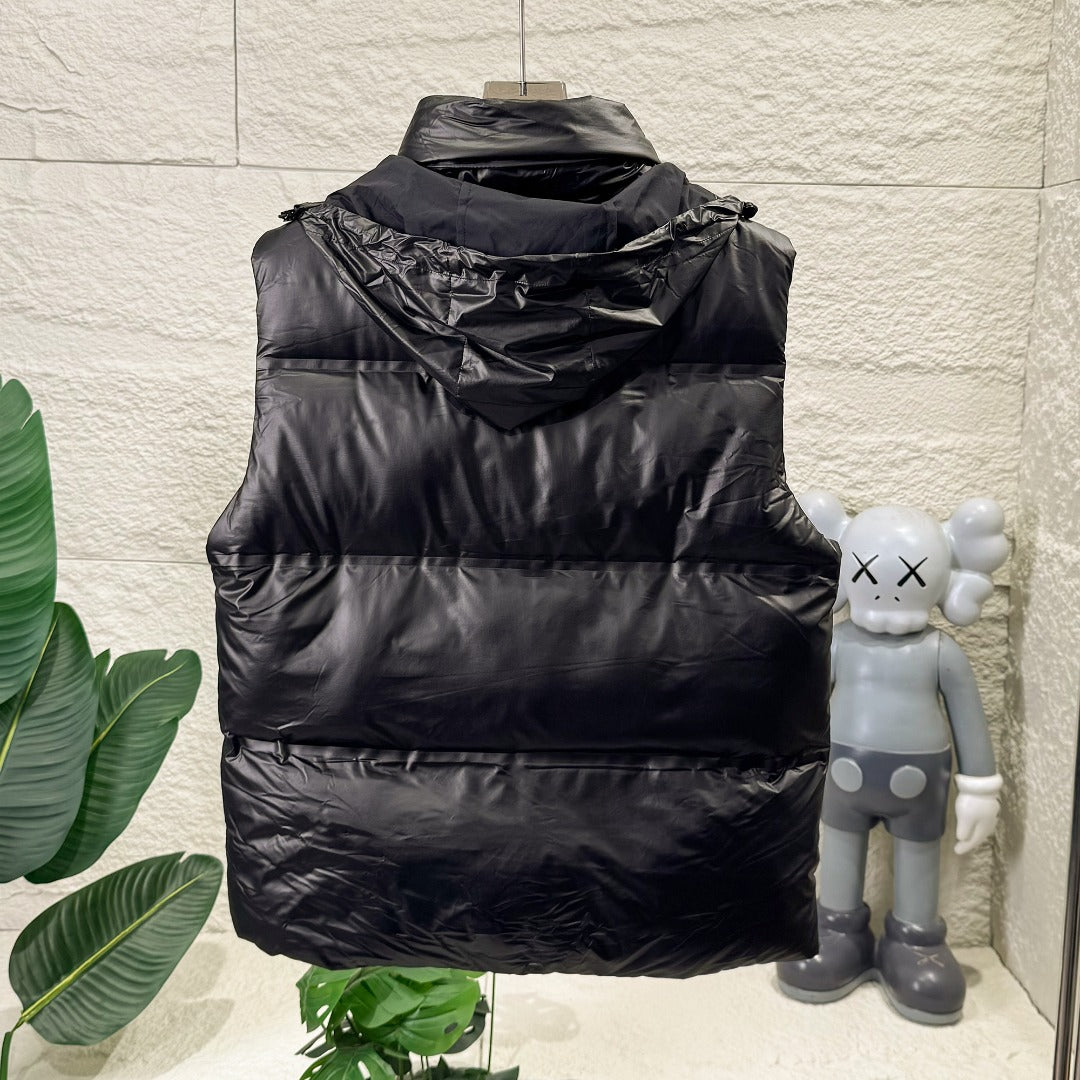 Removable Hood Quilted Puffer Vest U310523