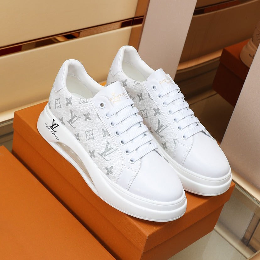 Monogram Panel Cutout Platform Sneakers S283403