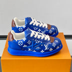 Allover Printed Lace-Up Low Top Platform Sneakers S283420
