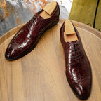 Men's Croc Embossed Oxford Dress Shoes P050512