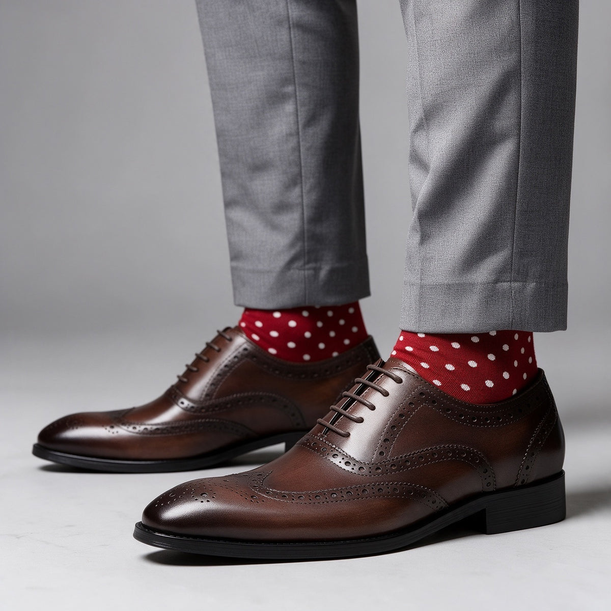 Full Brogue Wingtip Oxford Shoes Lace-Up Formal Dress Shoes Y101109