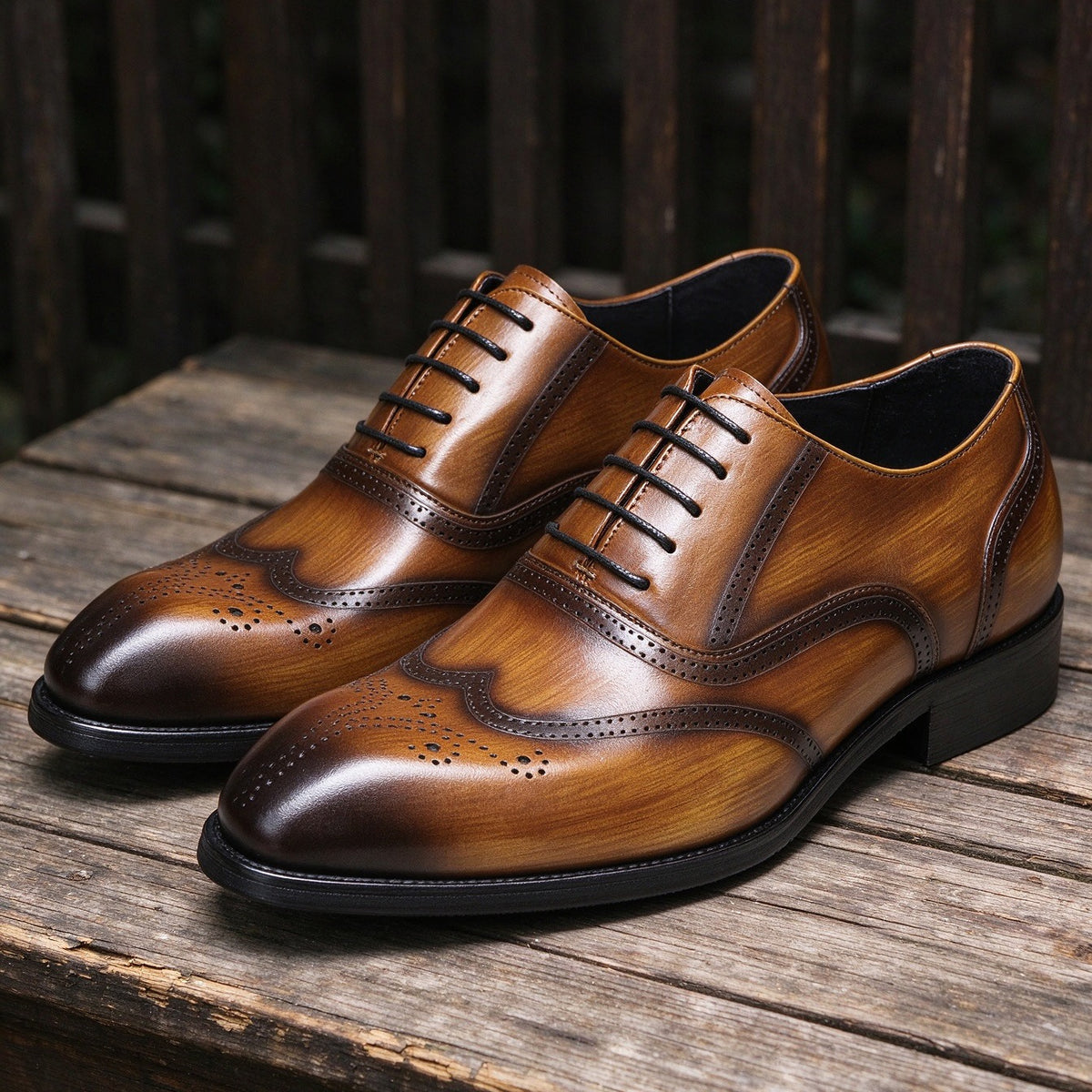 Men's Wingtip Brogue Oxford Dress Shoes P050527