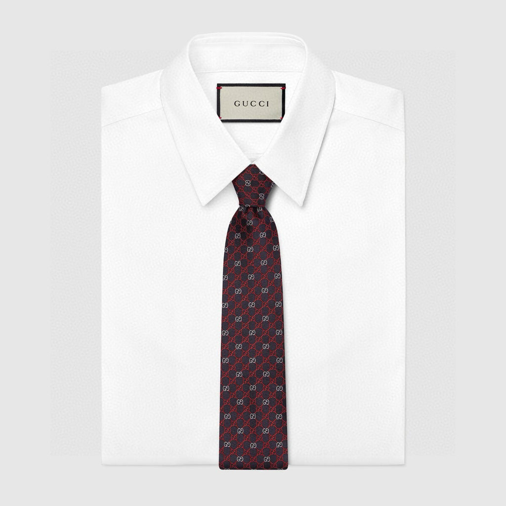 Men's Diamond Grid Jacquard Necktie E2081008