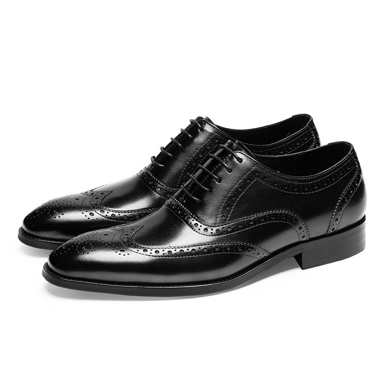 Wingtip Brogue Oxford Shoes Lace-Up Formal Dress Shoes Y101152