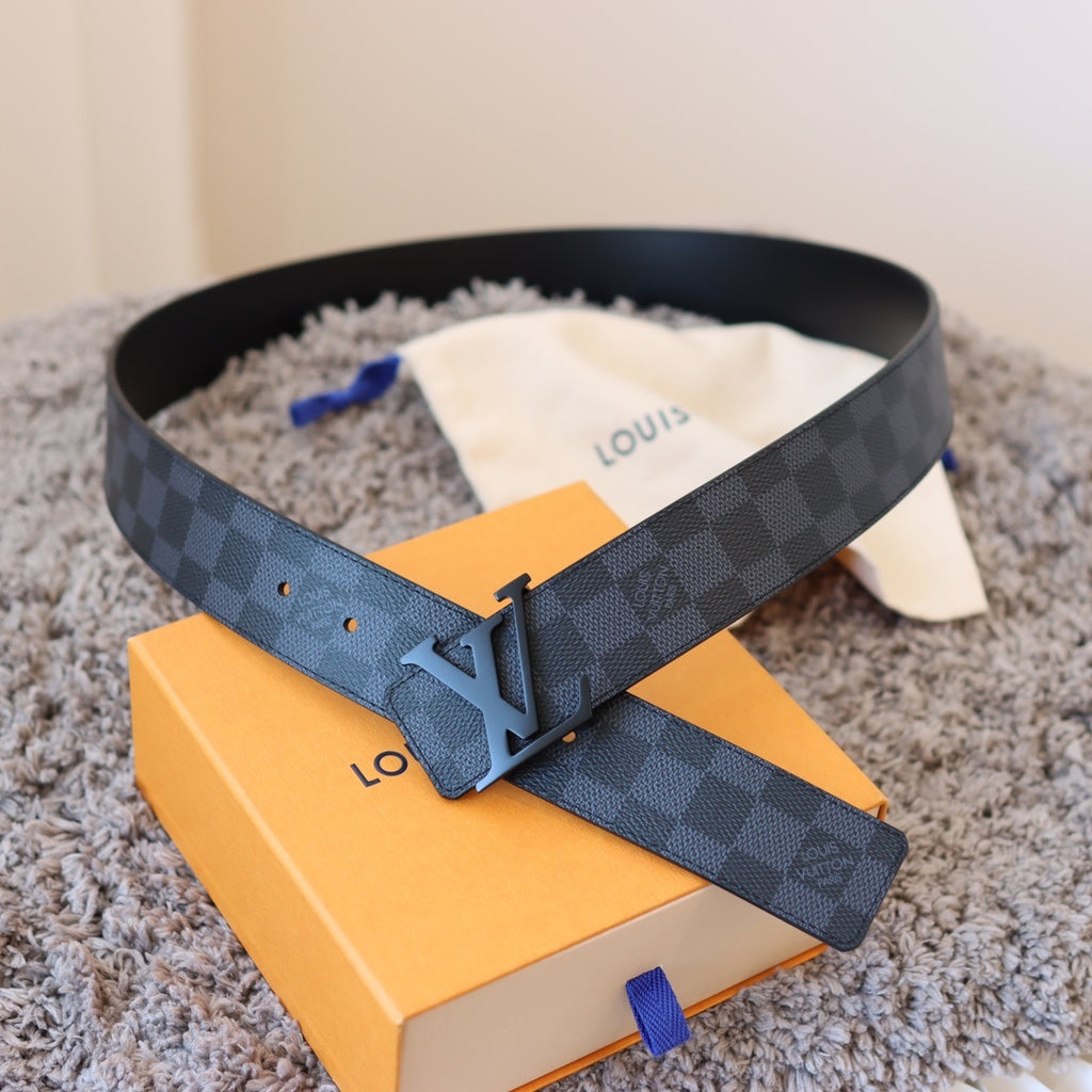 Checkered & Vintage Print Metal Buckle Belt E020802