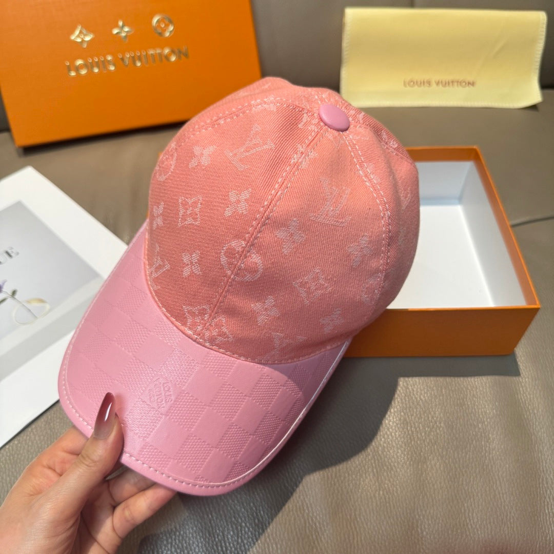 Denim Monogram Print Baseball Cap G103015