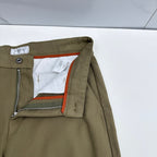 Fine Textured Solid Straight Business Trousers P141007