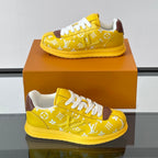 Allover Printed Lace-Up Low Top Platform Sneakers S283420