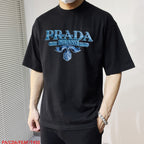 Men's 3D Letter Print Crew Neck Short Sleeve T-shirt NH9801