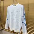 New Crew Neck Mixed Jacquard Knit Pullover Sweater GN380102