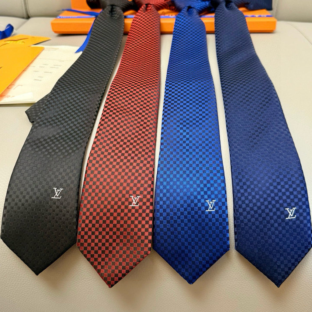 Men's Check Jacquard Necktie E2081009