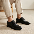 Plain Toe Derby Shoes Lace-Up Business Dress Shoes Y101158