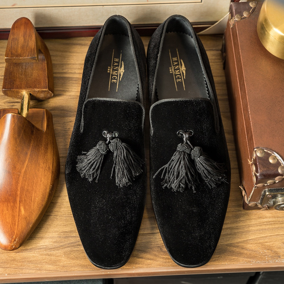 Tassel Velvet Loafer Dress Shoes P050521