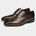 Wingtip Derby Shoes Polished Lace-Up Formal Dress Shoes Y101128