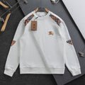 Plaid Patchwork Crew Neck Sweatshirt U310520