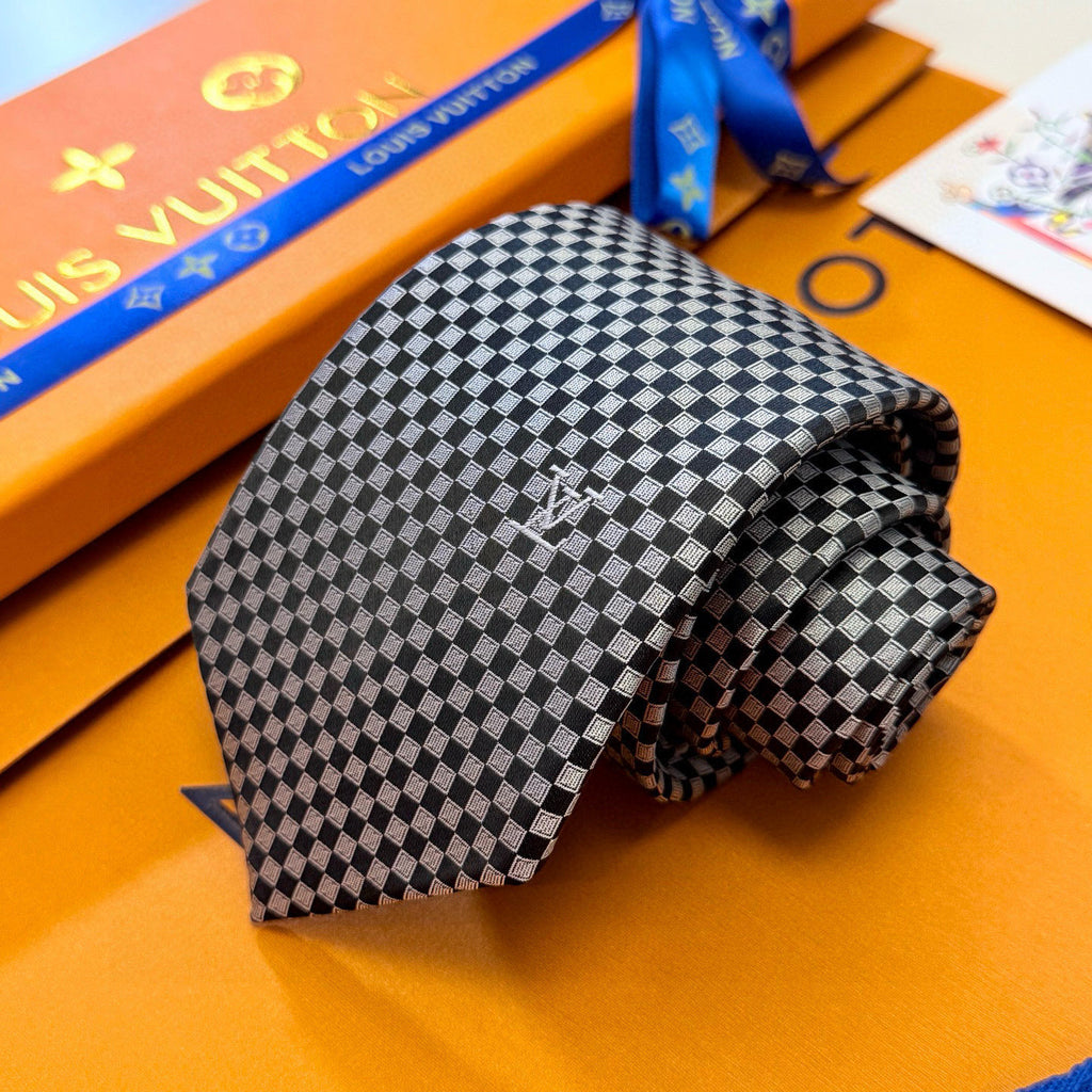 Men's Check Jacquard Necktie E2081009