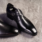 Single Monk Strap Dress Shoes Buckle Slip-On Formal Monk Shoes P050511