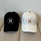 Circle Frame Letter H Embroidery Baseball Cap G103008