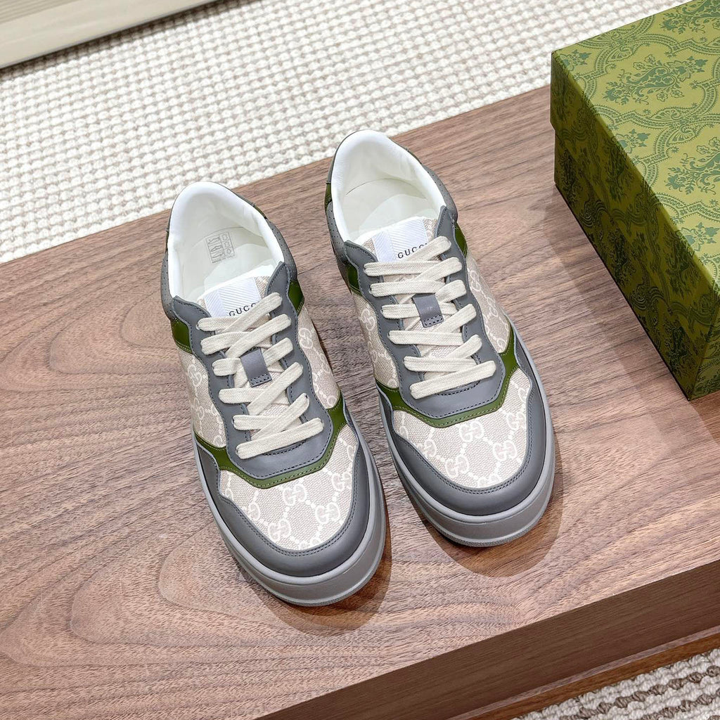 Men's Interlocking G Monogram Patchwork Platform Sneakers JN081101