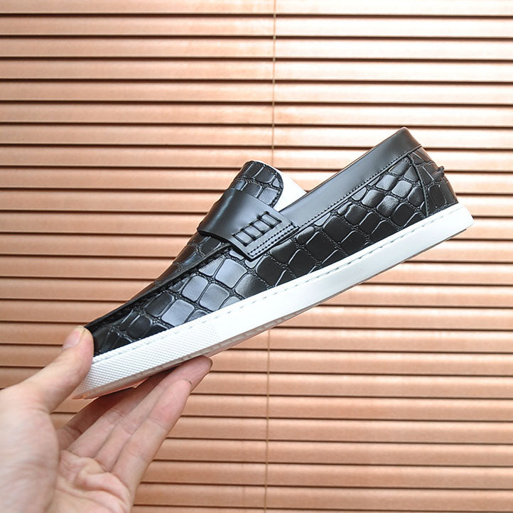 Croc Embossed Casual Loafer NE190136
