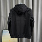 Hooded Zip Up Windbreaker Jacket U310521