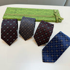 Men's Diamond Grid Jacquard Necktie E2081008
