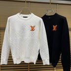New Crew Neck Diamond Arrangement Jacquard Knit Sweater GN380104