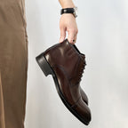 Men's Cap Toe Lace-up Chukka Dress Boots P050513