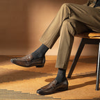 Penny Loafers Polished Slip-On Formal Dress Shoes Y101131