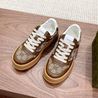 Men's Interlocking G Monogram Patchwork Platform Sneakers JN081101