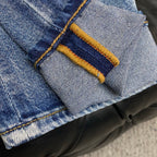Crest Crown Embroidery Slim Denim E260936