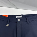 Fine Textured Solid Straight Business Trousers P141007