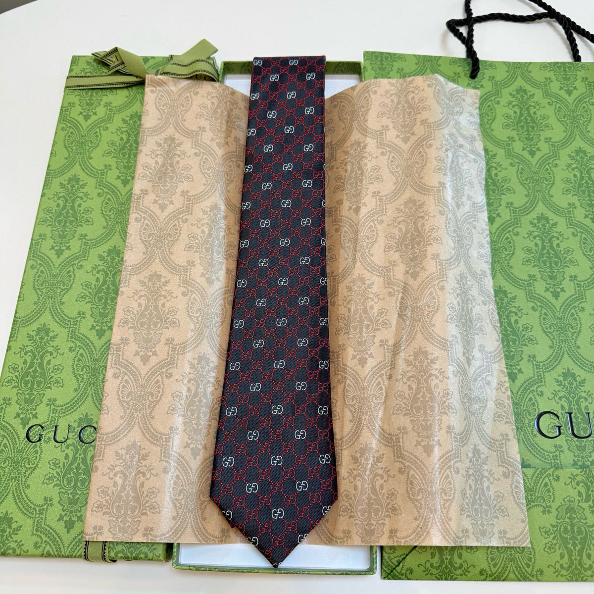 Men's Diamond Grid Jacquard Necktie E2081008