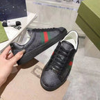Allover Print Web Stripe Low Top Lace-Up Sneaker S283427