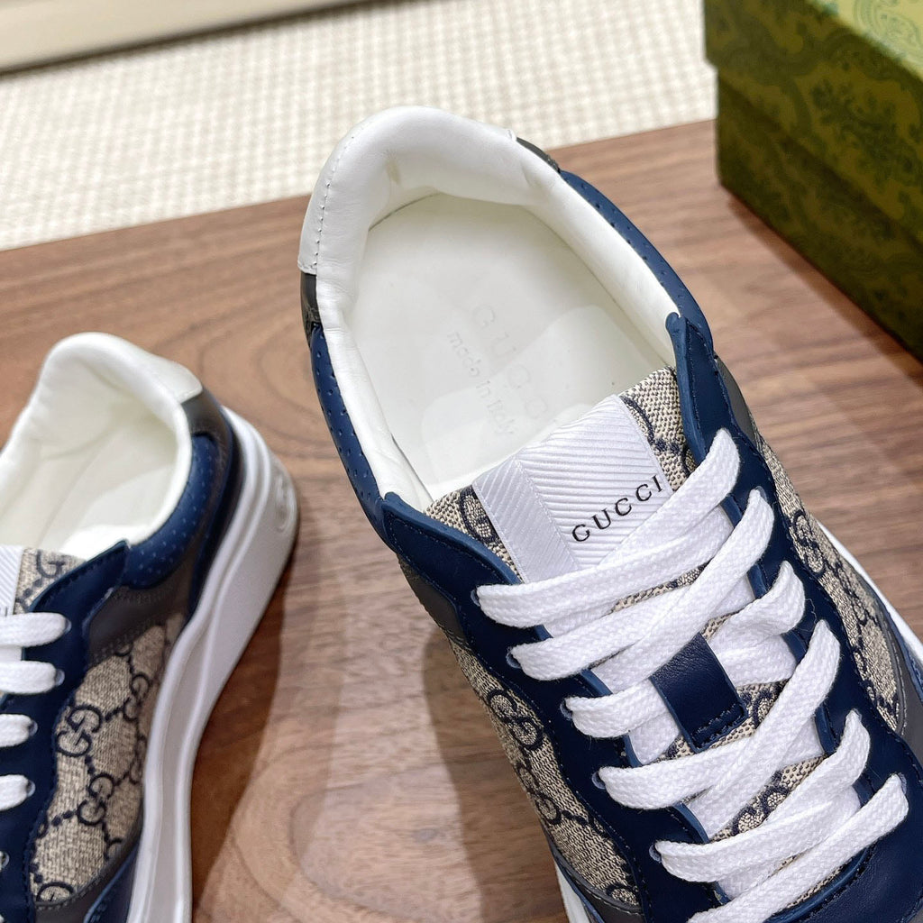 Men's Interlocking G Monogram Patchwork Platform Sneakers JN081101