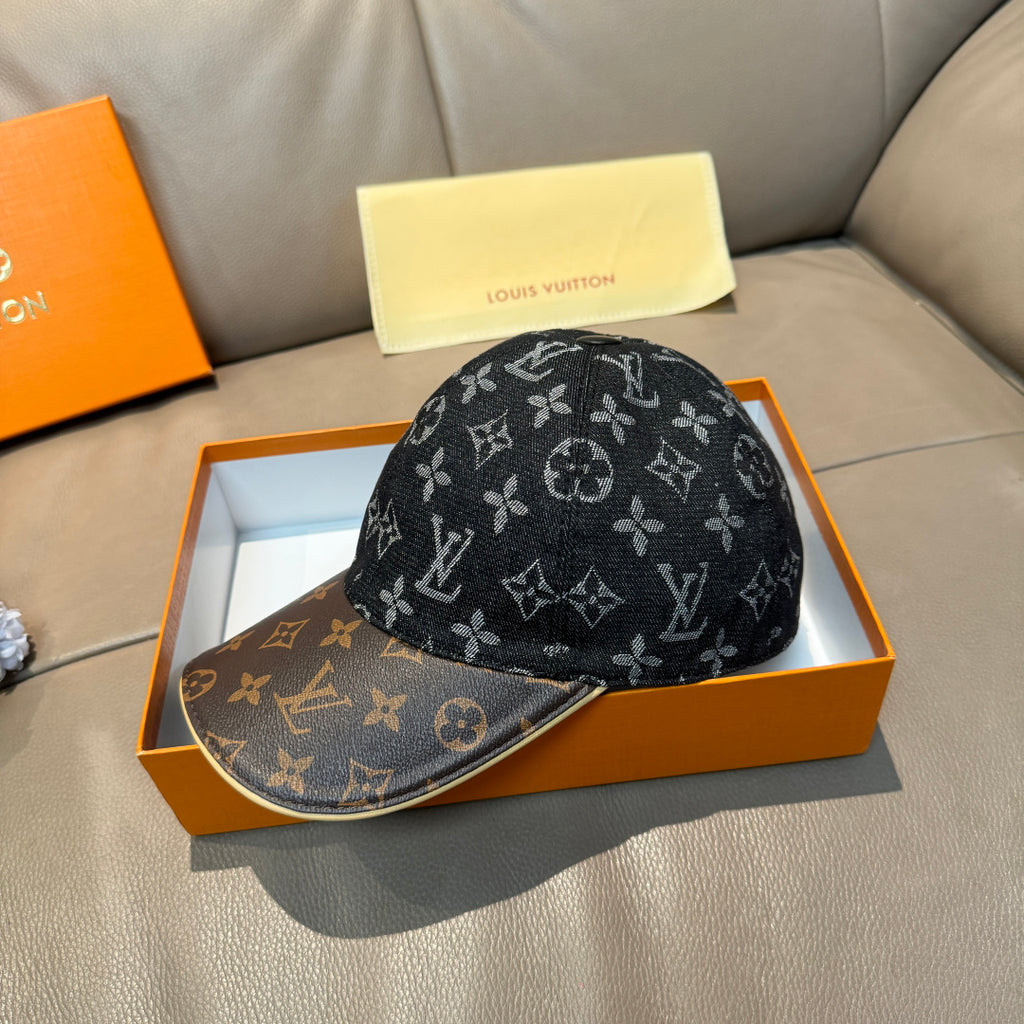 Denim Monogram Print Baseball Cap G103016