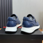 Calfskin Triangle Badge Lace-Up Sneaker S283439
